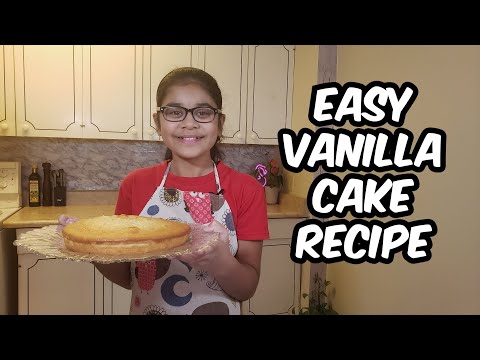 Easy Vanilla Cake Recipe | How to make a Vanilla Cake | Amreen's Easy Cake Recipe