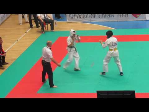 IFK 5th World Tournament Karate knockdown - Bogdan Bodor VS Serghei Derevenco