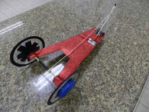 DRAGSTER MOVIDO POR TORÇÃO - ENERGIA POTENCIAL ELÁSTICA