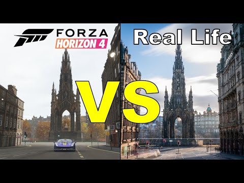 Forza Horizon 4 Landmarks VS Real Life!