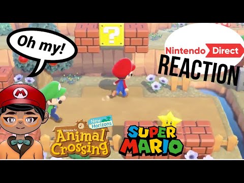 Animal Crossing New Horizons x Super Mario Collaboration Items | Nintendo Direct 2.17.2021 REACTION!