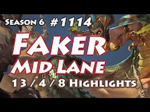 SKT T1 Faker - Cassiopeia vs Ryze - NA LOL SoloQ Highlights