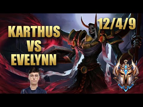 XL Caedrel Karthus Jungle Vs Evelynn - KR Challenger Patch 9.20