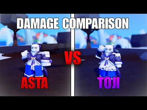 Rogue Piece | TOJI Spear Of Heaven Vs ASTA Sword | Damage Comparison- What's The Best Sword? #roblox