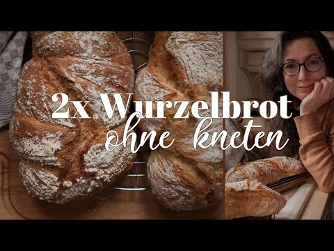 Hearty root bread without kneading - 2 delicious recipes with a whole grain option