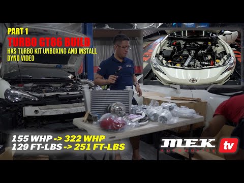 PART 1 - TOYOTA 86 HKS TURBO KIT DOUBLE THE POWER!!! (install and unboxing)