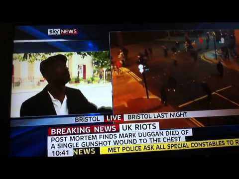Clinton Brown speaks passionately about UK riots