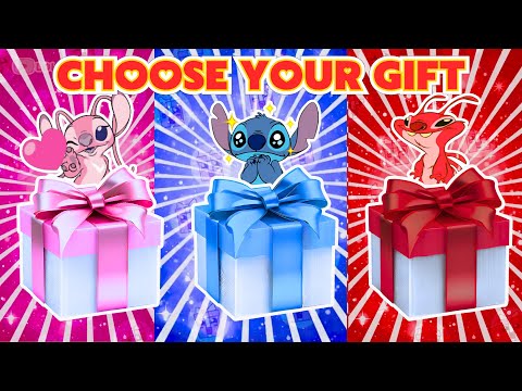 ESCOLHA O SEU PRESENTE STITCH PINK BLUE RED 🎁🎁 ELIGE TU REGALO 🎁 CHOOSE YOUR GIFT PINK BLUE RED 🎁