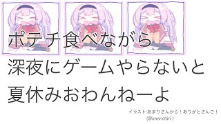 ポテチ食べながらゲームしないと夏休み終わらせらんねーよ