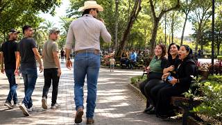 MAGNIFICENT! Handsome Cowboy Stuns the Public! Street Reactions ❤️
