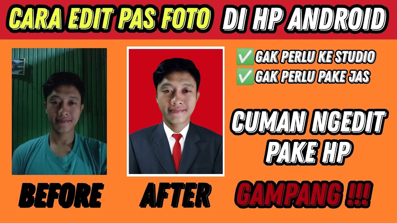 Cara Membuat Pas Foto Berlatar Warna di HP Android