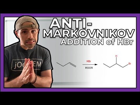 Anti-Markovnikov Addition of HBr to a Double Bond