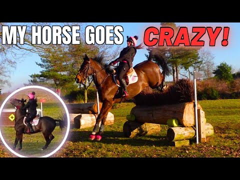 MY HORSE GOES CRAZY!| FIRST XC SCHOOLING OF 2023 || VLOG 93