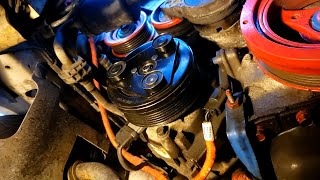 How to replace the AC Compressor Clutch, without removing the compressor on a '94-'02 Mustang GT