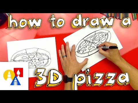 How To Draw A 3D Pizza