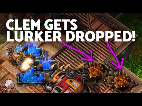 StarCraft 2 - CLEM gets Lurker Dropped by a caster! (ZvT Bo3 vs Catz)