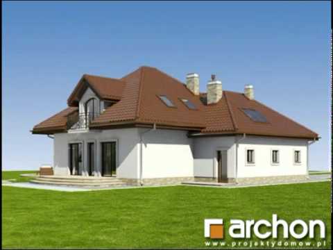 Dom pod wiązowcem. Projekty domów ARCHON+,  www.archon.pl