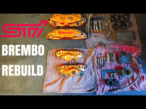 MAKING MY SUBARU WRX INTO A STI- BREMBO BRAKE REBUILD!