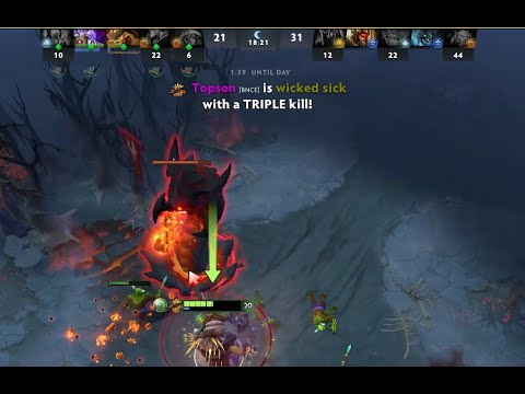 Topson 1v5 Bristleback Shard  200000 Damage