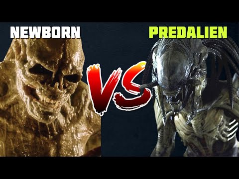 Newborn VS Predalien - XENOMORPH ALIEN FIGHT - WHO WINS?