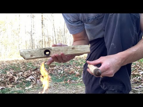 Hole Method Friction Fire: Rain Protection