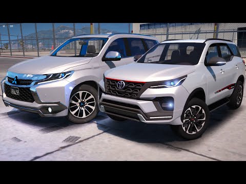 Toyota Fortuner 2021 vs Mitsubishi Pajero Sport 2017 GTA 5