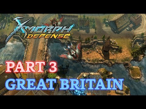 X-Morph: Defense Walkthrough - New Game - Part 3: Great Britain (No Commentary)