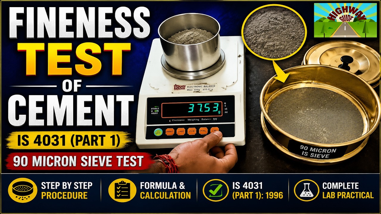 FINENESS TEST OF CEMENT