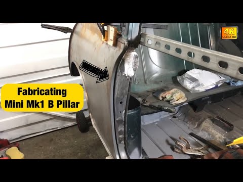 Classic Mini Mk1 Conversion - Fabricating Mini Mk1 B PILLAR! - Part 10