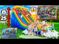 WE THREW THE KIDS THE BEST SUMMER MANSION POOL PARTY EVER RENTED A 25 FEET WATER SLIDE