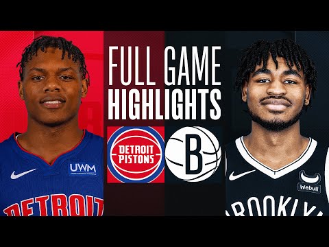 PISTONS at NETS FULL GAME HIGHLIGHTS April 6, 2024