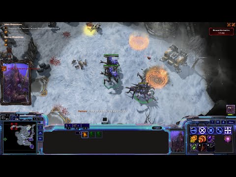 StarCraft 2 The Swarms Control Campaign Mission 7 - Frysende Kanon