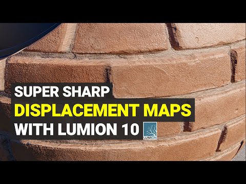 How To Get Super Sharp Displacement Maps with Lumion 10  - Quick Tip