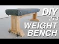DIY WEIGHT BENCH from 2x4's | Modern Builds
