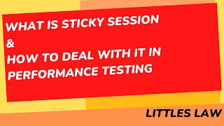 What are Sticky Session and its role in Performance testing #interviewquestion #performancetesting