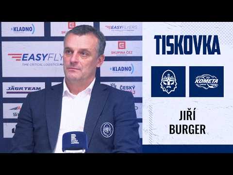 Trenéři po zápase: Rytíři Kladno - HC Kometa Brno: Jiří Burger a Jiří Horáček