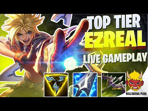 TOP TIER EZREAL GAMEPLAY! - Wild Rift HellsDevil Plus Gameplay