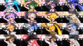 [60fps Full風 Compilation] The Snow White Princess is -ft Project DIVA PC Characters
