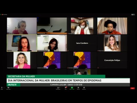 Dia Internacional da Mulher - Brasileiras em Tempos de Epidemias - 08/03/21 - 17:40