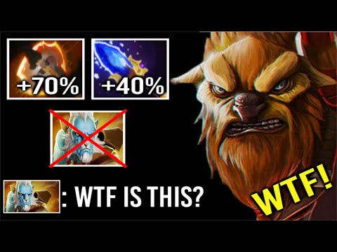 CRAZY 110% CLEAVE Scepter + Battle Fury Earthshaker Mid vs Phantom Lancer Epic Show WTF Dota 2
