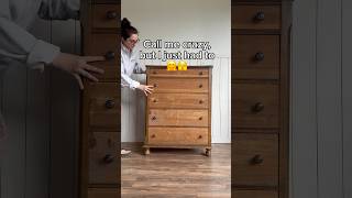 Does it look like a big toe? 🫣 #furnitureflip #dressermakeover #furnituremakeover