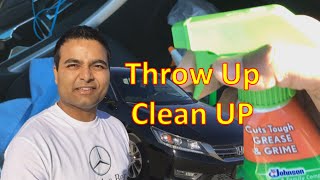 How to Clean Vomit from Your Car for Cheap