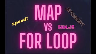 Is map faster than a for loop in JavaScript? (no, but sometimes yes)