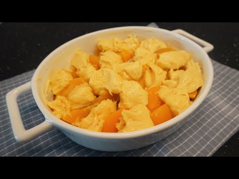 Amazing Traditional American Dessert ! Peach Cobbler Recipe 2 ! Easyvideo