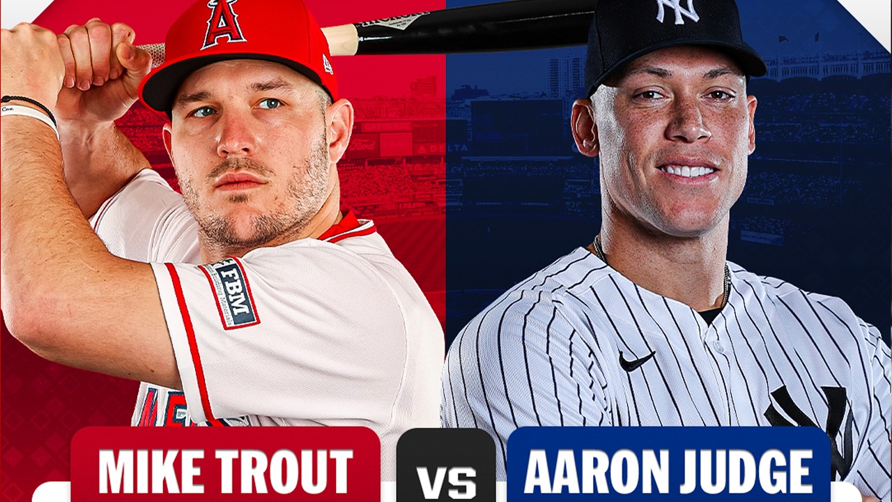 GREATEST BATTLE EVER? Mike Trout & Aaron Judge showed why they're 3x AL MVP winners in the Bronx 💥