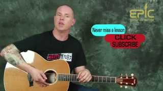 How to play Keith Urban Put You In A Song guitar lesson with chords strums modern country