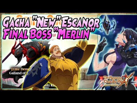 GACHA "NEW" Escanor & Open SSR Tiket & Final Boss MERLIN - The Seven Deadly Sins: Grand Cross