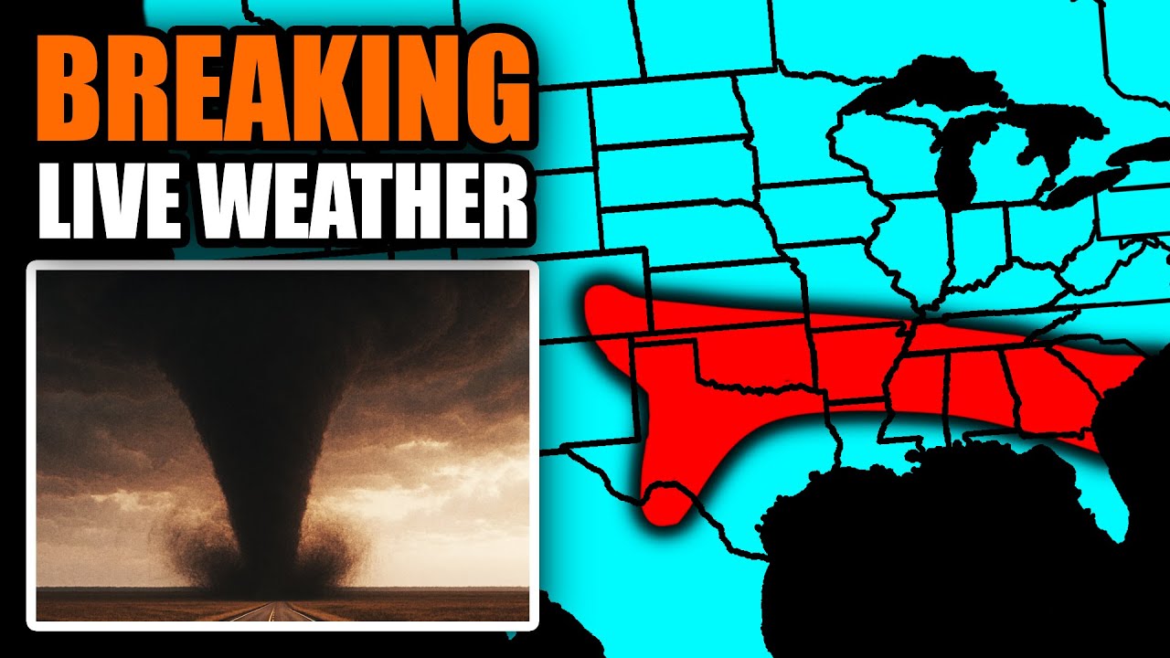 🔴LIVE - Severe Weather Coverage With Storm Chasers On The Ground - Live Weather Channel...