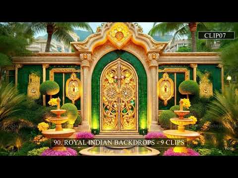 90 . Royal Indian BackGround  - 9 Clips