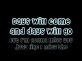 Eric Dill - Miss You Now (with lyrics on screen, HQ ...